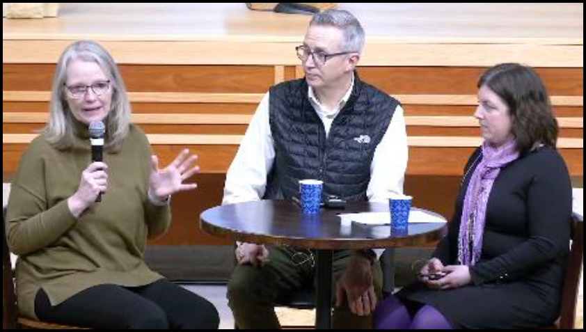 Pastor Peter, Deb Hetherington and Linnae Stole talk about their experiences in Haiti