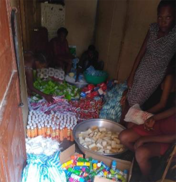 Organizing supplies for distribution