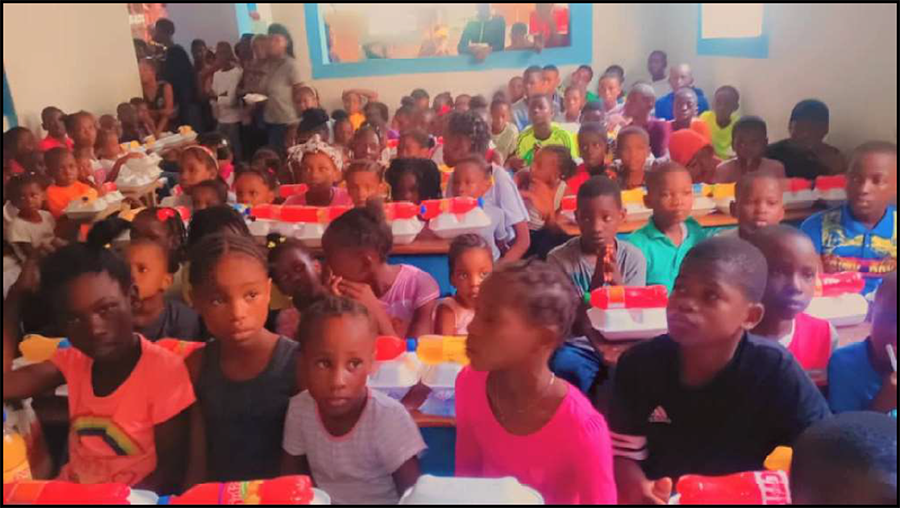 Children participating in Kids Club