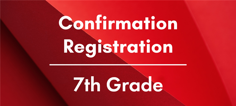 7th Grade Confirmation Graphic