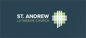 St. Andrew Logo on blue background