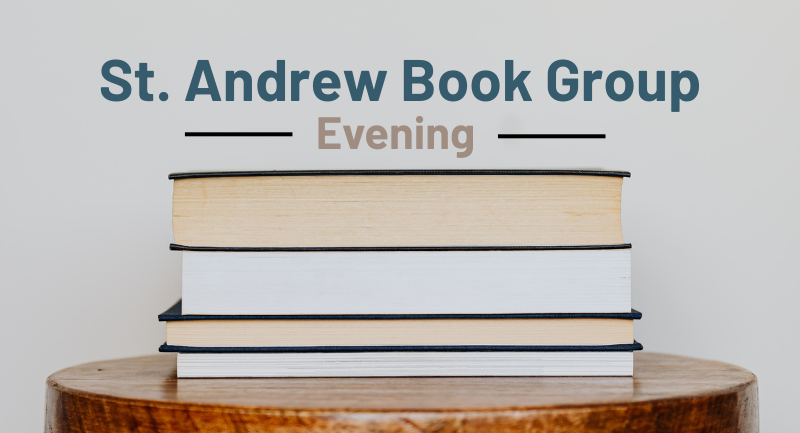 St. Andrew Book Club evening event graphic