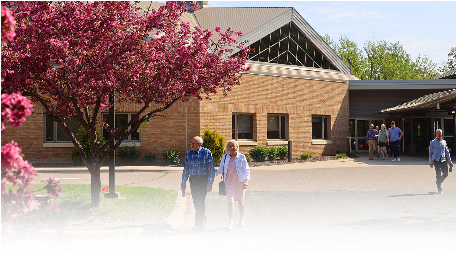 People leaving St Andrews church