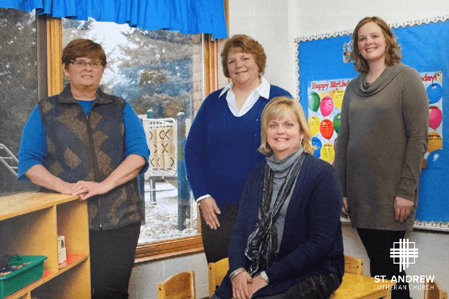 Melanie Eggers, Childcare Director, and Kathi Weiman