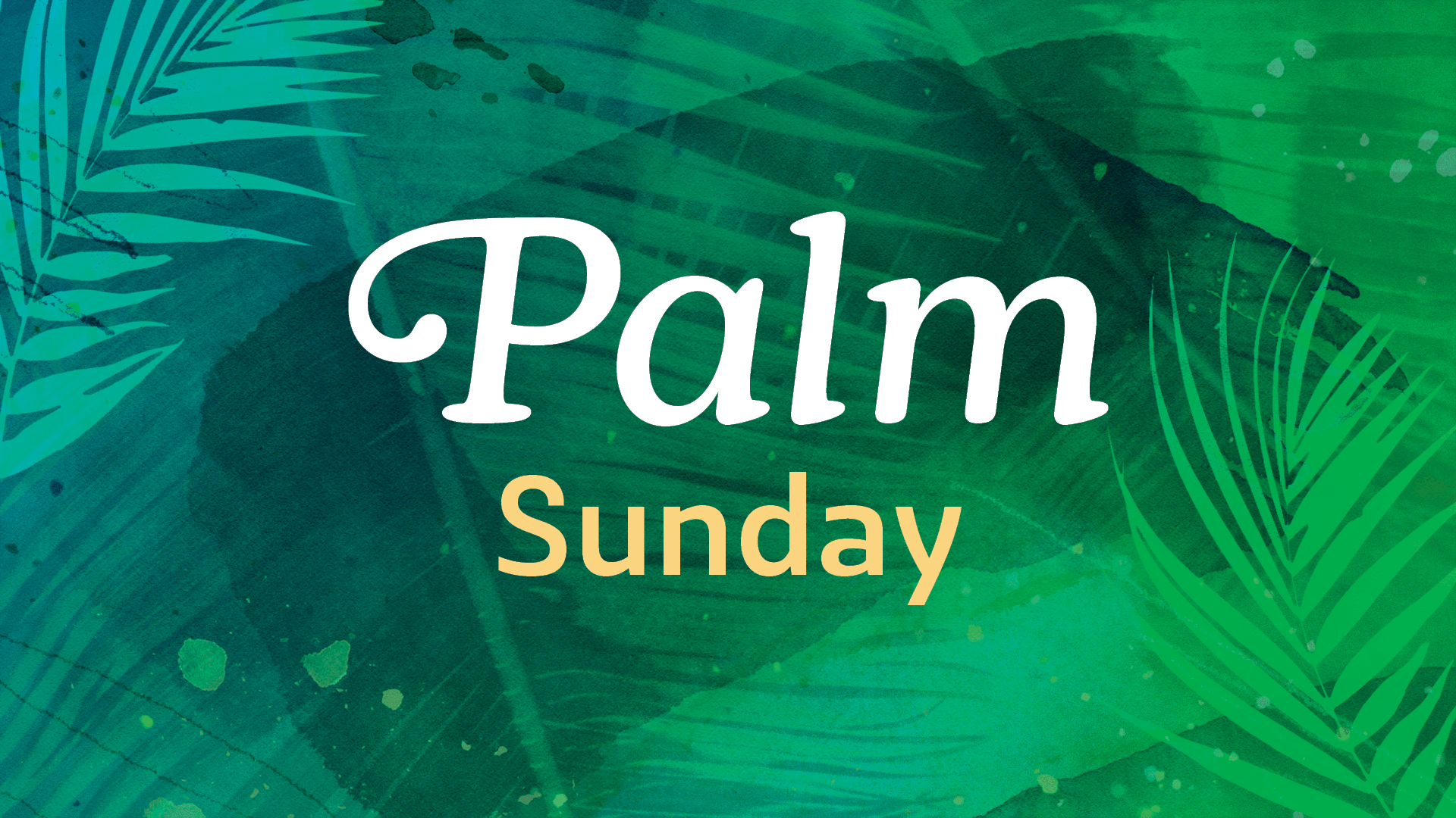 Palm Sunday Worship Graphic
